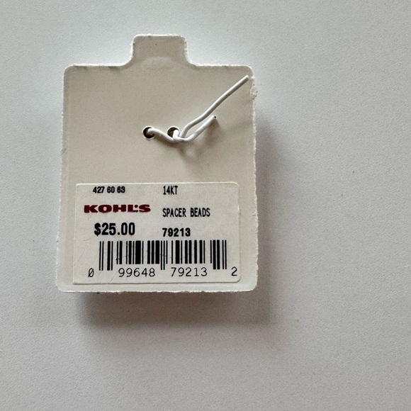 Kohl's 14KT Gold Spacer Beads - Picture 2 of 2